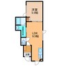 NATUREL 1LDKの間取り