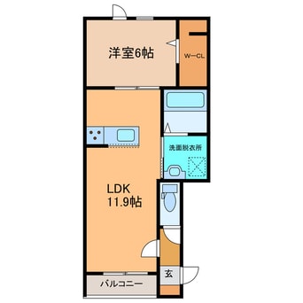 間取図 East GardenⅪ