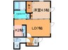 センタープレイス 1LDKの間取り