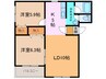 オリエント20B 2LDKの間取り