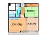 帯広マンション第2 2LDKの間取り