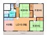 帯広マンション第2 3LDKの間取り