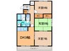 帯広マンション第1 3DKの間取り