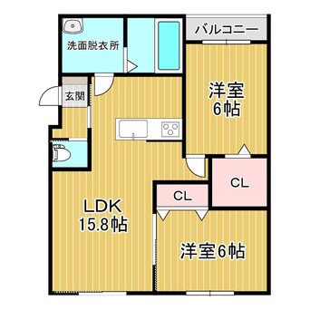 間取図 仮称）西6南29ＭＳ