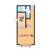 リバー1233 1LDKの間取り