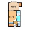 セントラルガーデン9A 1DKの間取り