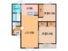バップバーレンN館 2LDKの間取り