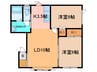 ノースフラッツW4・N4 2LDKの間取り