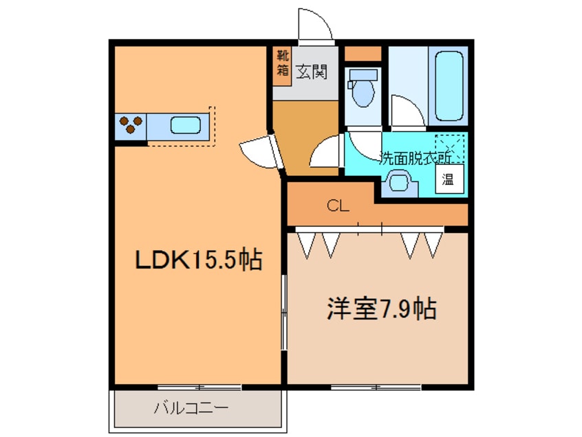 間取図 みずほ町ハイツ