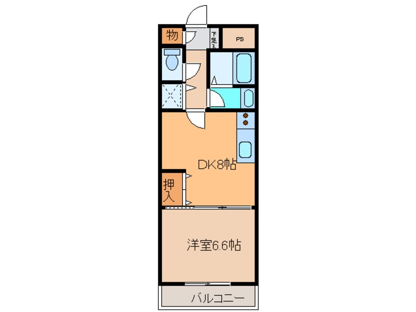 間取図 パシフィック・クリオコート