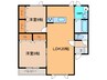 サペリ 2LDKの間取り