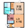 ドルフ① 1LDKの間取り