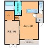 blanc 934A 1LDKの間取り