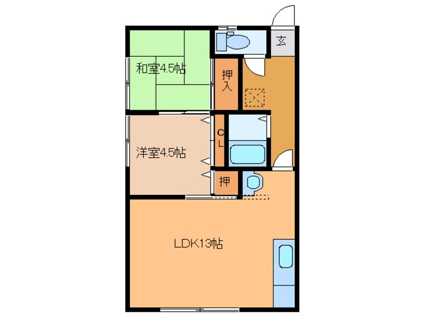 間取図 第一コーポ池田