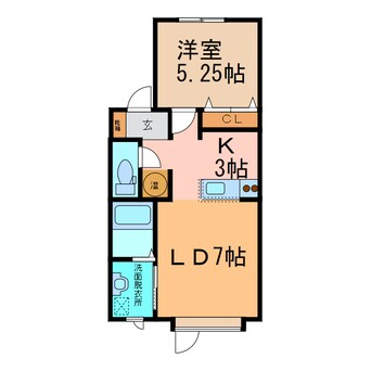 間取図 ハイツUH美朝