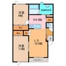 TOWNエース４ 2LDKの間取り