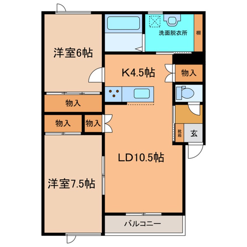 間取図 TOWNエース５