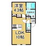 EIKOU23.1　A棟 1LDKの間取り
