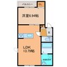 Cantare（カンターレ） 1LDKの間取り