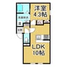 EIKOU23.1　A棟 1LDKの間取り