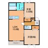 Cantare（カンターレ） 2LDKの間取り