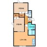 エルム185 2LDKの間取り