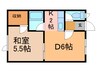 レジェンドⅠ・Ⅱ 1DKの間取り