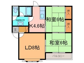 間取図 コーポ・サンライトA
