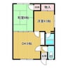 新柏林マンション 2DKの間取り