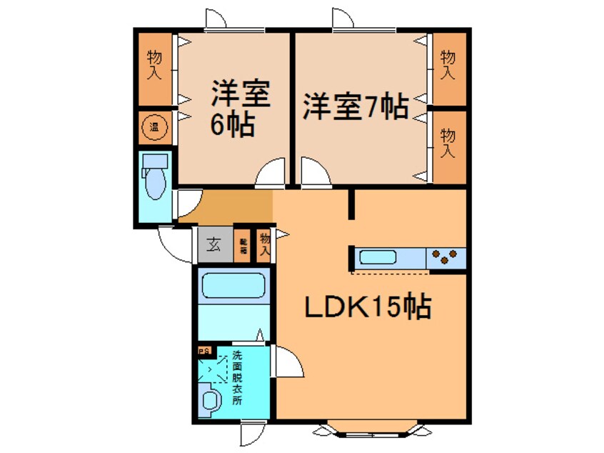 間取図 ユトリロ鳳乃舞B棟