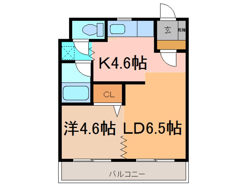 間取図 T-フラット204