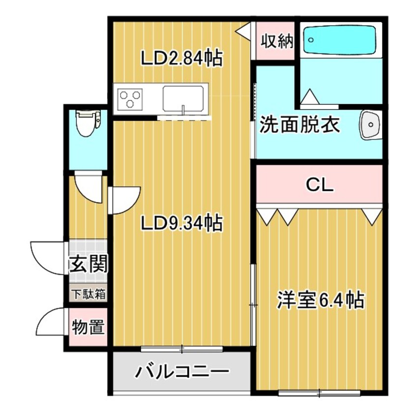 間取図 仮）西17南36AP