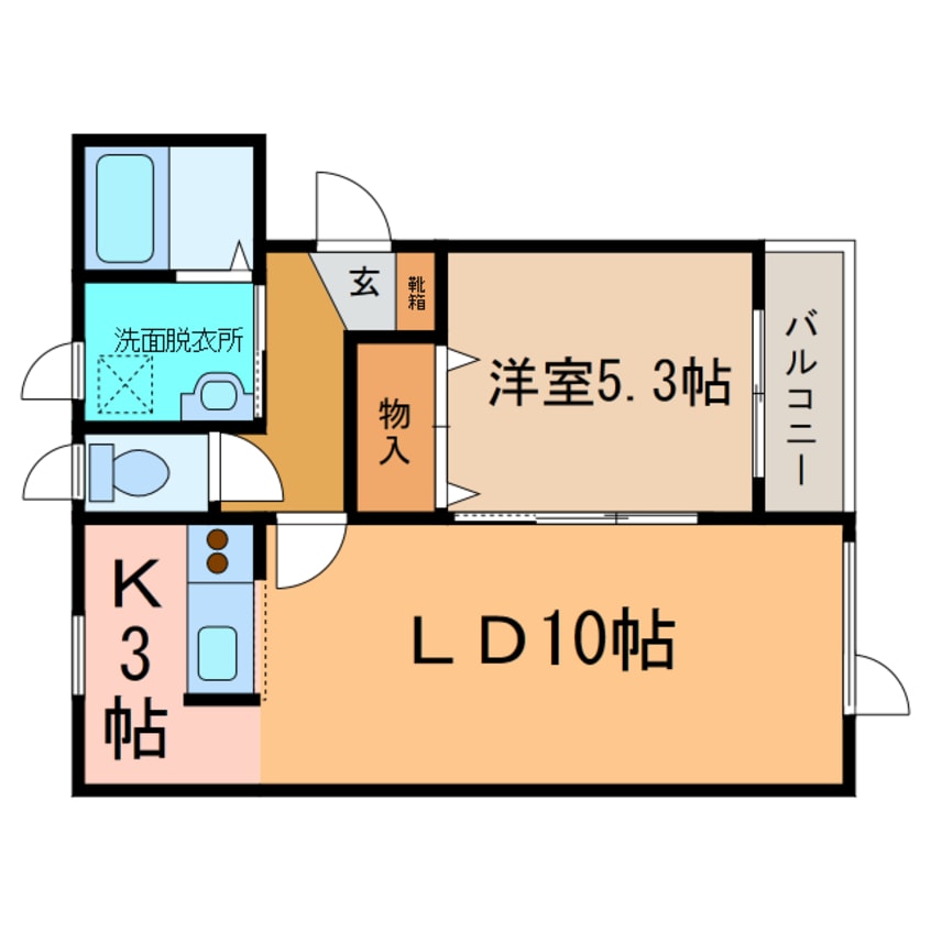 間取図 フィリックスAB