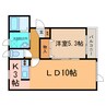 フィリックスAB 1LDKの間取り