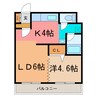 ラフィネ 1LDKの間取り