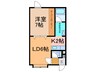 リテラⅢ 1LDKの間取り