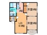 アンフィニ17Ⅱ 2LDKの間取り
