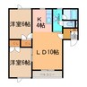 Village37 2LDKの間取り