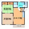 コーポ23B 2DKの間取り