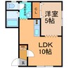 パリエ20 1LDKの間取り