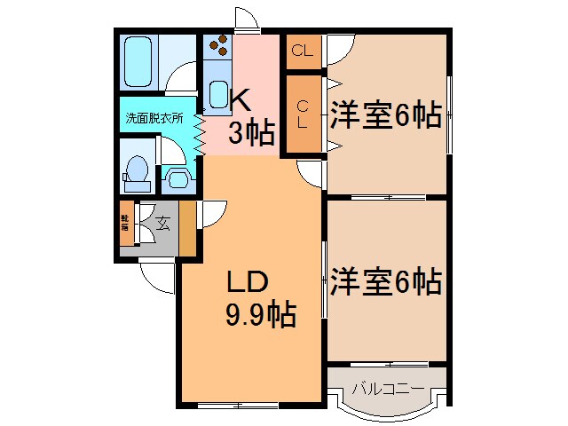 間取り図 アンフィニ17Ⅱ