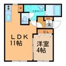 SOLAREⅠ 1LDKの間取り