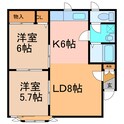 沼口コーポの間取図