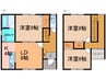メゾネット宝来東町 3LDKの間取り