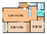 シロン 2LDKの間取り