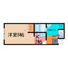 フォレスト19A 1Kの間取り