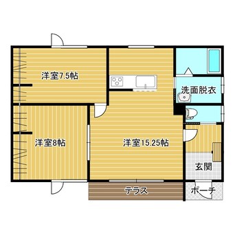 間取図 大空6丁目リースハウス
