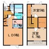 ＦＩＴ ＨＯＵＳＥ（フィットハウス）2 2LDKの間取り