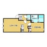 ＥＩＫＯＵ23.1　B棟 1LDKの間取り