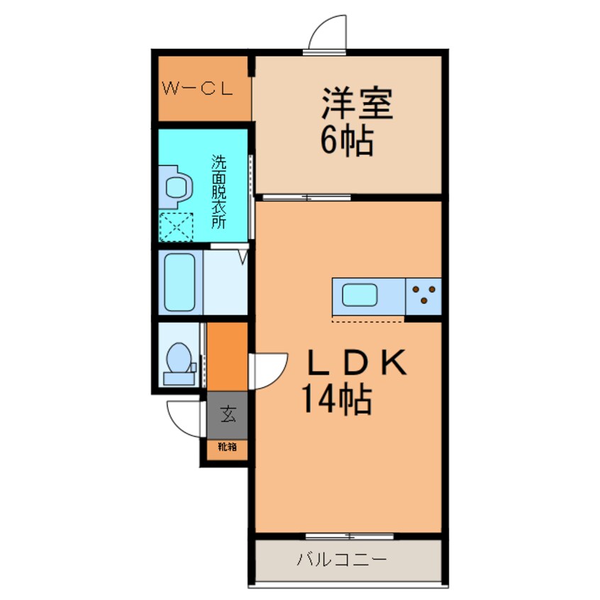 間取図 BAOBAB白樺Ⅱ